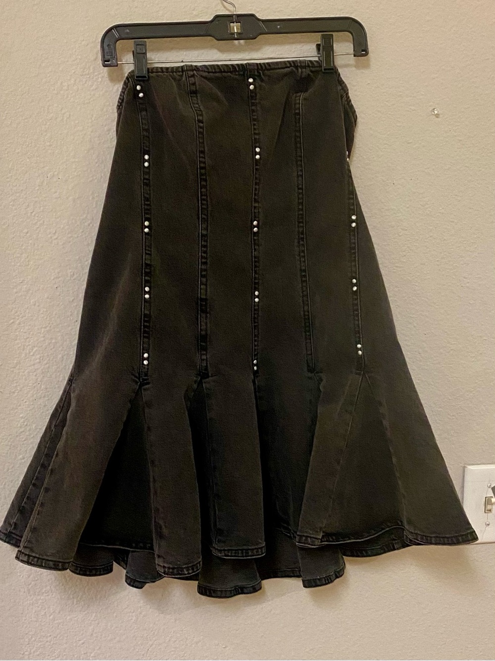 Wild Fable Strapless Studded Black Denim Mini Dress - Quick List For Live